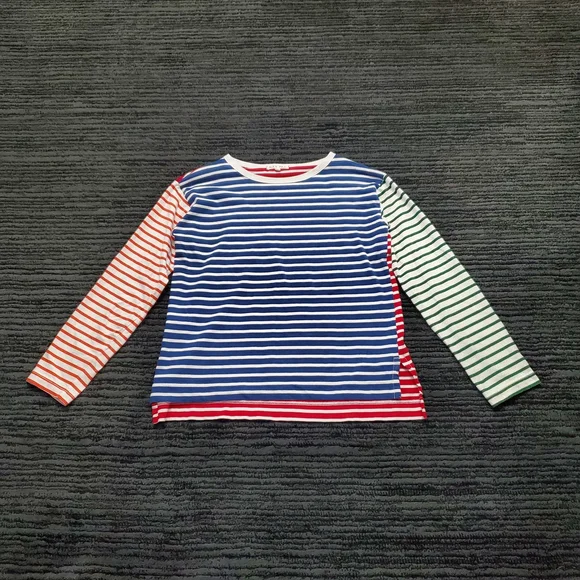 Alex Mill Multicolor Striped Long Sleeve Tee - Picture 1 of 6